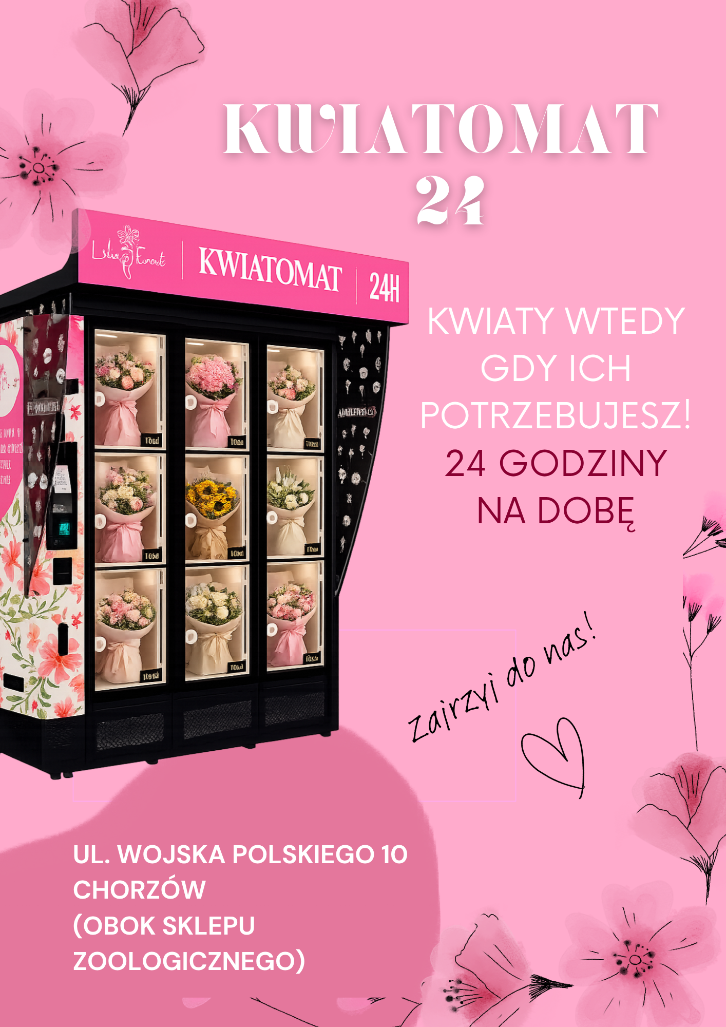 Kwiatomat Chorzów 24h